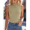 image:imageANRABESS Womens Mock Neck Tank Tops  Sleeveless Fitted Sweater Shirts Soft Knit Wool Blend Dressy Casual Business Work Office Clothes Summer Fall TransitionAlmond