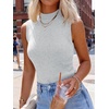 image:imageANRABESS Womens Mock Neck Tank Tops  Sleeveless Fitted Sweater Shirts Soft Knit Wool Blend Dressy Casual Business Work Office Clothes Summer Fall TransitionGrey