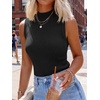image:imageANRABESS Womens Mock Neck Tank Tops  Sleeveless Fitted Sweater Shirts Soft Knit Wool Blend Dressy Casual Business Work Office Clothes Summer Fall TransitionBlack