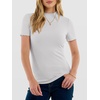 image:imageANRABESS Womens Mock Neck Tops Short Sleeve Fitted Tee Soft Comfy Ribbed Tshirts Summer Going Out Outfits for Dailyamp WorkWhite