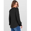image:imageANRABESS Womens Puff Long Sleeve Shirts V Neck Loose TShirts Dressy Casual Work Blouses 2026 Fall Tops Trendy ClothesBlack
