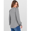 image:imageANRABESS Womens Puff Long Sleeve Shirts V Neck Loose TShirts Dressy Casual Work Blouses 2026 Fall Tops Trendy ClothesGrey