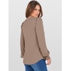 image:imageANRABESS Womens Puff Long Sleeve Shirts V Neck Loose TShirts Dressy Casual Work Blouses 2026 Fall Tops Trendy ClothesKhaki