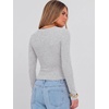 image:imageANRABESS Womens Scoop Neck Fitted Long Sleeve Crop Tops  Comfy Soft Stretch Ribbed T ShirtsSlimBasic Layering TeeCasual Daily Wear Work OutfitsSpring Fall Winter ClothesGrey