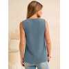 image:imageANRABESS Womens Tank Top Waffle Knit Sleeveless Henley Shirts 2026 Summer Loose Button Up V Neck Dressy Casual Tops ClothesDusty Blue