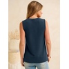 image:imageANRABESS Womens Tank Top Waffle Knit Sleeveless Henley Shirts 2026 Summer Loose Button Up V Neck Dressy Casual Tops ClothesNavy Blue
