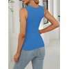 image:imageANRABESS Womens Tank Tops Square Neck Thick Straps Sleeveless Summer Slim Fit Shirts Knit Basic Tee Work amp Vacation ClothesBlue