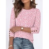 image:imageANRABESS Womens Tops 34 Sleeve Dressy Casual Blouses with Buttons Summer Eyelet Business Shirts Tunics 2026 Spring ClothesPink White Dot