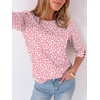 image:imageANRABESS Womens Tops 34 Sleeve Dressy Casual Blouses with Buttons Summer Eyelet Business Shirts Tunics 2026 Spring ClothesPink White Dot