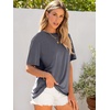 image:imageANRABESS Womens Tops Oversized T Shirts  Short Sleeve Crew Neck Summer Basic Tee Shirt Casual Loose Fit Trendy Fashion Clothes Going Out Outfits Work amp TravelGrey