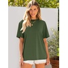 image:imageANRABESS Womens Tops Oversized T Shirts  Short Sleeve Crew Neck Summer Basic Tee Shirt Casual Loose Fit Trendy Fashion Clothes Going Out Outfits Work amp TravelOlive