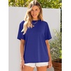 image:imageANRABESS Womens Tops Oversized T Shirts  Short Sleeve Crew Neck Summer Basic Tee Shirt Casual Loose Fit Trendy Fashion Clothes Going Out Outfits Work amp TravelRoyal Blue
