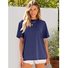 image:imageANRABESS Womens Tops Oversized T Shirts  Short Sleeve Crew Neck Summer Basic Tee Shirt Casual Loose Fit Trendy Fashion Clothes Going Out Outfits Work amp TravelNavy Blue