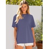 image:imageANRABESS Womens Tops Oversized T Shirts  Short Sleeve Crew Neck Summer Basic Tee Shirt Casual Loose Fit Trendy Fashion Clothes Going Out Outfits Work amp TravelBlue Purple