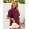 image:imageANRABESS Womens Tops Oversized T Shirts  Short Sleeve Crew Neck Summer Basic Tee Shirt Casual Loose Fit Trendy Fashion Clothes Going Out Outfits Work amp TravelDark Red