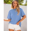 image:imageANRABESS Womens Tops Oversized T Shirts  Short Sleeve Crew Neck Summer Basic Tee Shirt Casual Loose Fit Trendy Fashion Clothes Going Out Outfits Work amp TravelSky Blue