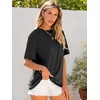 image:imageANRABESS Womens Tops Oversized T Shirts  Short Sleeve Crew Neck Summer Basic Tee Shirt Casual Loose Fit Trendy Fashion Clothes Going Out Outfits Work amp TravelBlack