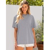 image:imageANRABESS Womens Tops Oversized T Shirts  Short Sleeve Crew Neck Summer Basic Tee Shirt Casual Loose Fit Trendy Fashion Clothes Going Out Outfits Work amp TravelCharcoal Heather