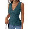 image:imageANRABESS Tank Tops for Women V Neck Sleeveless Sexy Top Ribbed Slim Fitted Tanks 2026 Casual Summer Daily Wear amp Going OutTeal