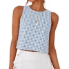 Light Blue White Plaid