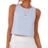 Light Blue White Stripe