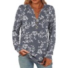 Grey White Floral
