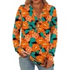 Teal Orange Floral