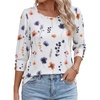 White Colorful Floral