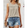 image:imageANRABESS Women Sleeveless Tank Top 2026 Summer Casual Loose Fit Eyelet Flowy Shirts 2026 Beach Vacation ClothesBrown Houndstooth