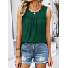 image:imageANRABESS Women Sleeveless Tank Top 2026 Summer Casual Loose Fit Eyelet Flowy Shirts 2026 Beach Vacation ClothesDeep Green