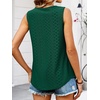 image:imageANRABESS Women Sleeveless Tank Top 2026 Summer Casual Loose Fit Eyelet Flowy Shirts 2026 Beach Vacation ClothesDeep Green