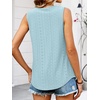 image:imageANRABESS Women Sleeveless Tank Top 2026 Summer Casual Loose Fit Eyelet Flowy Shirts 2026 Beach Vacation ClothesLight Sky Blue
