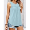 image:imageANRABESS Women Sleeveless Tank Top 2026 Summer Casual Loose Fit Eyelet Flowy Shirts 2026 Beach Vacation ClothesLight Sky Blue