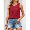 image:imageANRABESS Women Sleeveless Tank Top 2026 Summer Casual Loose Fit Eyelet Flowy Shirts 2026 Beach Vacation ClothesRed