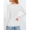 image:imageANRABESS Womens Long Sleeve Boat Neck Fitted Tops  Ribbed Slim Fit Basic Shirts Soft Stretchy Breathable Layer Tee Fall Winter Casual Work Travel Vacation Everyday WearWhite