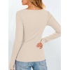image:imageANRABESS Womens Long Sleeve Boat Neck Fitted Tops  Ribbed Slim Fit Basic Shirts Soft Stretchy Breathable Layer Tee Fall Winter Casual Work Travel Vacation Everyday WearBeige