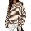 Brown White Stripe
