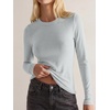 image:imageANRABESS Ribbed Slim Fit Long Sleeve Shirts for Women  Soft Stretchy Basic Crewneck Tops Business Casual amp Work amp Travel Everyday Wear Fall Winter Trendy Layering TeesLight Grey