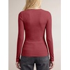 image:imageANRABESS Ribbed Slim Fit Long Sleeve Shirts for Women  Soft Stretchy Basic Crewneck Tops Business Casual amp Work amp Travel Everyday Wear Fall Winter Trendy Layering TeesRed