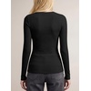 image:imageANRABESS Ribbed Slim Fit Long Sleeve Shirts for Women  Soft Stretchy Basic Crewneck Tops Business Casual amp Work amp Travel Everyday Wear Fall Winter Trendy Layering TeesBlack