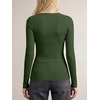 image:imageANRABESS Ribbed Slim Fit Long Sleeve Shirts for Women  Soft Stretchy Basic Crewneck Tops Business Casual amp Work amp Travel Everyday Wear Fall Winter Trendy Layering TeesGreen