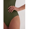 image:imageANRABESS Womens Short Sleeve Crew Neck Bodysuit  Basic Slim Fit Body Suits Soft Stretchy UPF 50 Fabric Summer Single Wear amp Spring Autumn Layering Casual Daily amp VacationArmy Green