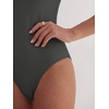 image:imageANRABESS Womens Short Sleeve Crew Neck Bodysuit  Basic Slim Fit Body Suits Soft Stretchy UPF 50 Fabric Summer Single Wear amp Spring Autumn Layering Casual Daily amp VacationDeep Grey