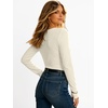 image:imageANRABESS Womens Long Sleeve Shirts Thermal V Neck Tops  Soft Stretchy UndershirtUnderscrubs Base LayerSlim Fit Tee Basic Winter Clothes Daily Work Office Casual Fall WearBeige