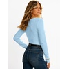 image:imageANRABESS Womens Long Sleeve Shirts Thermal V Neck Tops  Soft Stretchy UndershirtUnderscrubs Base LayerSlim Fit Tee Basic Winter Clothes Daily Work Office Casual Fall WearLight Blue