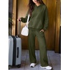 image:imageANRABESS Womens Waffle Knit Oversized Hoodie Sweatshirts  Cozy Lightweight Pullover Tops Raglan Sleeve with Pocket Loose School Office Casual Wear Fall Winter Trendy OutfitsArmy Green