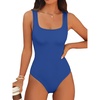 image:imageANRABESS Womens Square Neck Tummy Control Tank Bodysuits  Double Lined SeamlessSleeveless Snap ClosureNo BraStretchy Soft FitGoing Out TopsDaily Vacation WearSpring SummerRoyal Blue