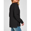 image:imageANRABESS Womens Waffle Knit Tunic Tops Long Sleeve Shirts  Cozy Crew Neck Loose Fit Blouse with Side Slits Casual Wear amp Leggings Office amp Daily Wear Fall amp Winter ClothingBlack