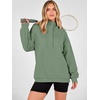 image:imageANRABESS Hoodies for Women Henley Collar Oversized Sweatshirt  Long Sleeve Soft Fleece Pullover Tops Loose Fit Snap ButtonCasual Daily for School Office Fall amp Spring ClothingGreen