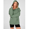 image:imageANRABESS Hoodies for Women Henley Collar Oversized Sweatshirt  Long Sleeve Soft Fleece Pullover Tops Loose Fit Snap ButtonCasual Daily for School Office Fall amp Spring ClothingGreen